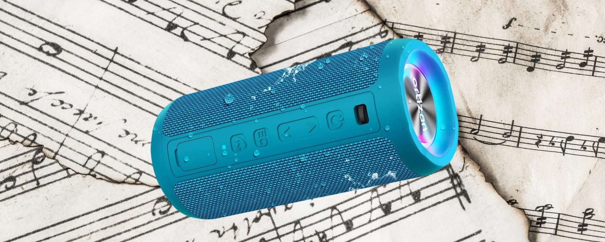Te la porti in bagno e in giro, lo speaker Bluetooth da 30h di ENERGIA Te la porti in bagno e in giro, lo speaker Bluetooth da 30h di ENERGIA