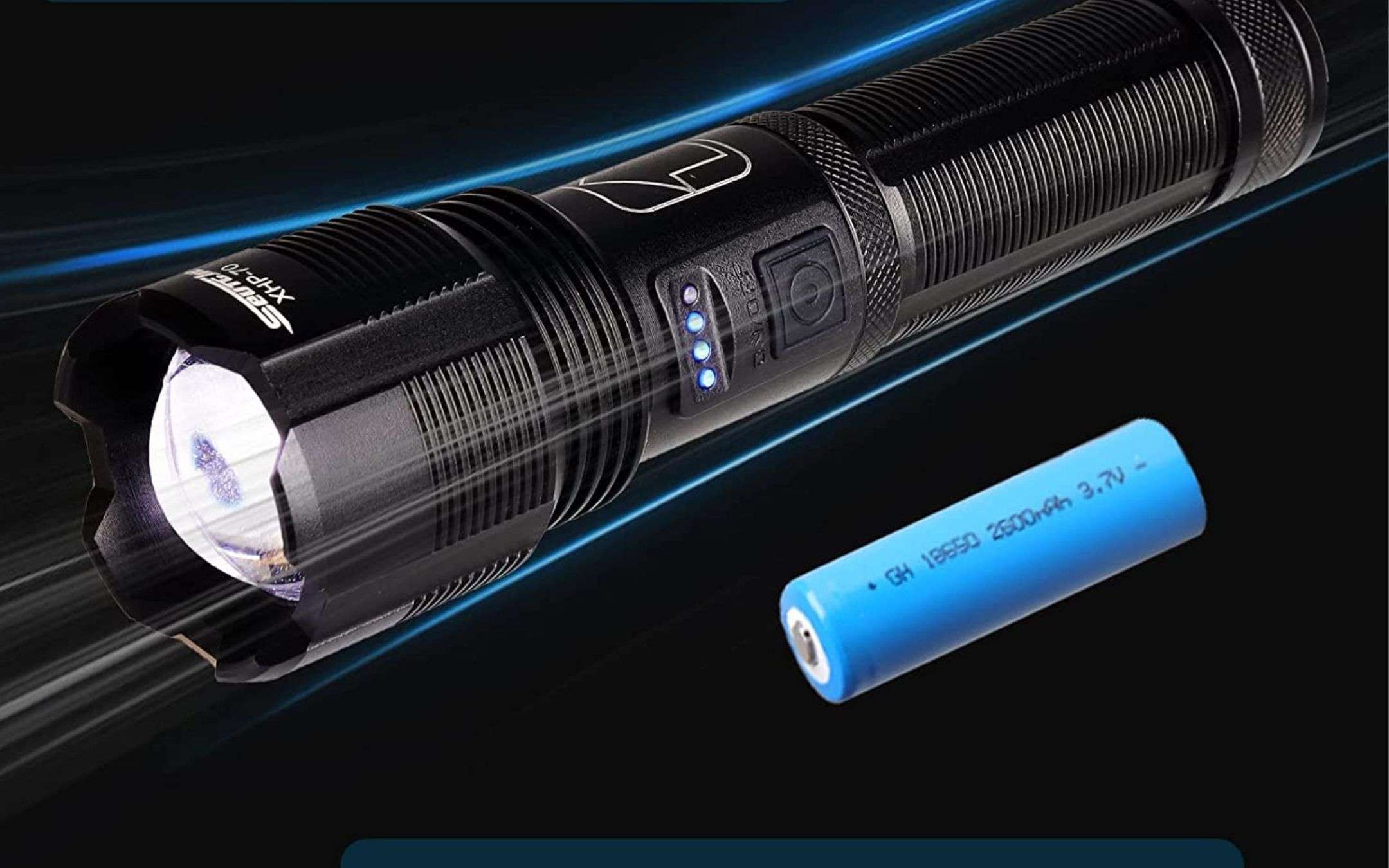 Torcia Nebo Torchy 2K Ricaricabile 2000 Lumens