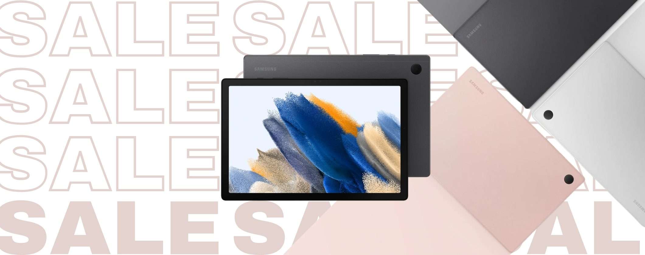 Volantino Unieuro: 100€ di sconto per il Samsung Galaxy Tab A8