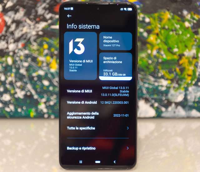 Xiaomi Mi 12T Pro: il software