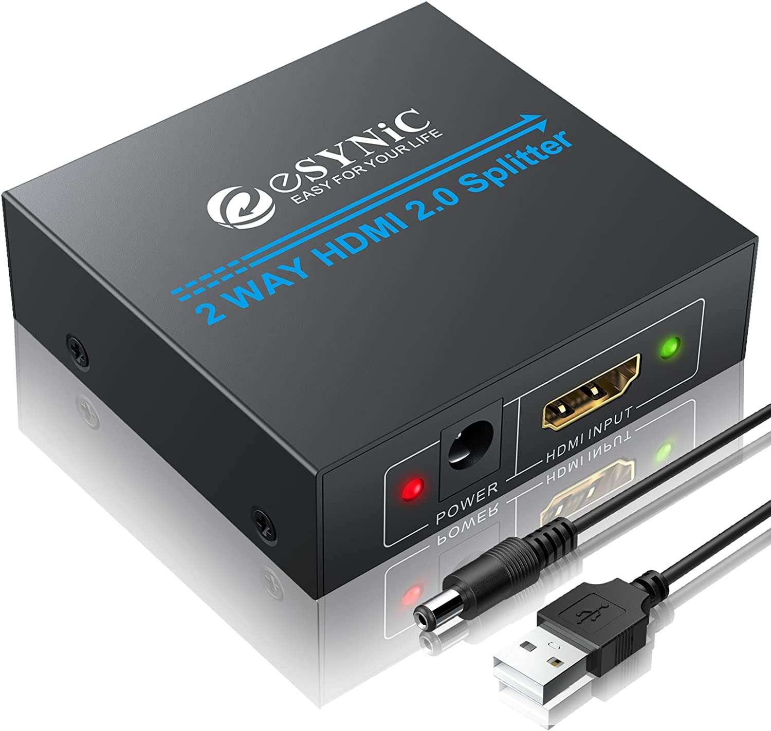 ESYNiC 2 Vie Splitter HDMI 2.0 