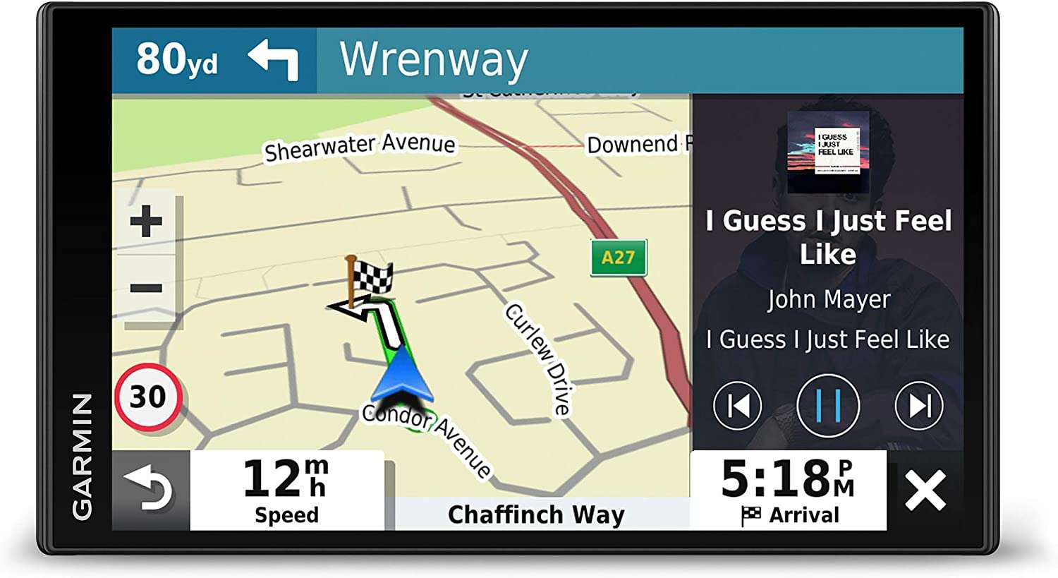 Garmin DriveSmart 65 Ad un prezzo ancora inferiore è possibile acquistare il Garmin DriveSmart 65, navigatore auto con schermo touch screen TFT da 6,95 pollici. Tra le sue funzioni più interessanti c’è sicuramente il supporto all’assistente vocale Amazon Alexa, che non sempre è disponibile su dispositivi di questo tipo. Non manca però anche l’assistente vocale ideato da Garmin, utile per chiedere indicazioni stradali e percorsi alternativi. Se connesso ad uno smartphone, può anche ricevere chiamate in vivavoce, ricevere notifiche intelligenti e sbloccare funzioni come traffico live, meteo o parcheggio. Garmin DriveSmart 65 è disponibile per l’acquisto su Amazon al prezzo di B084K2DMVL