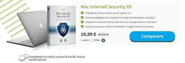 Mac Internet Security X9 offerta