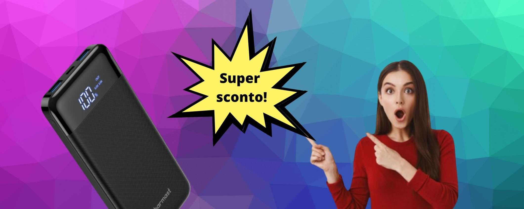 Power bank con schermo LED con un SUPER SCONTO su Amazon Power bank con schermo LED con un SUPER SCONTO su Amazon
