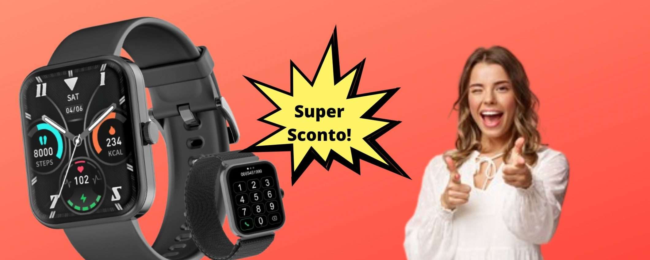 Questo smartwatch risponde alle chiamate, ora con un SUPER SCONTO Questo smartwatch risponde alle chiamate, ora con un SUPER SCONTO