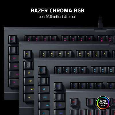 Tastiera da gaming Razer colori