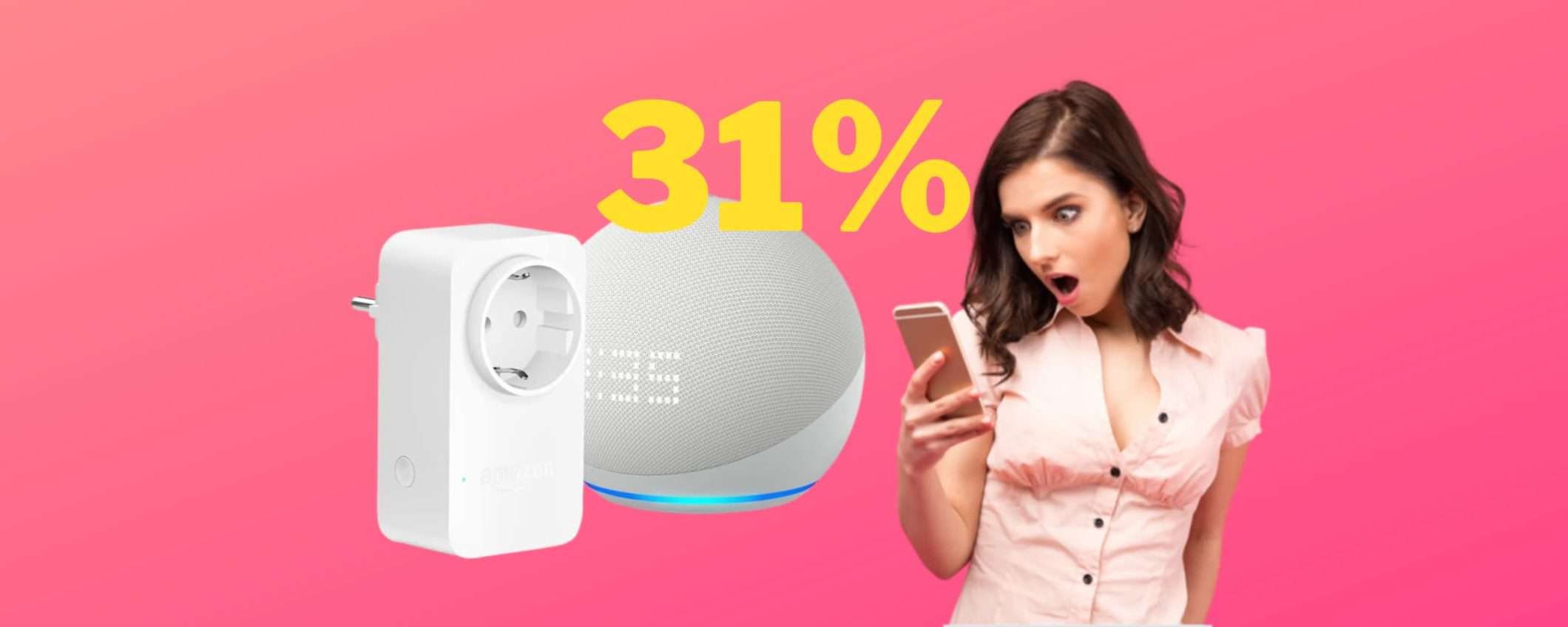 Nuovo Echo Dot 5 con Amazon Smart Plug ora a meno di 65€ (SUPER BUNDLE) Nuovo Echo Dot 5 con Amazon Smart Plug ora a meno di 65€ (SUPER BUNDLE)