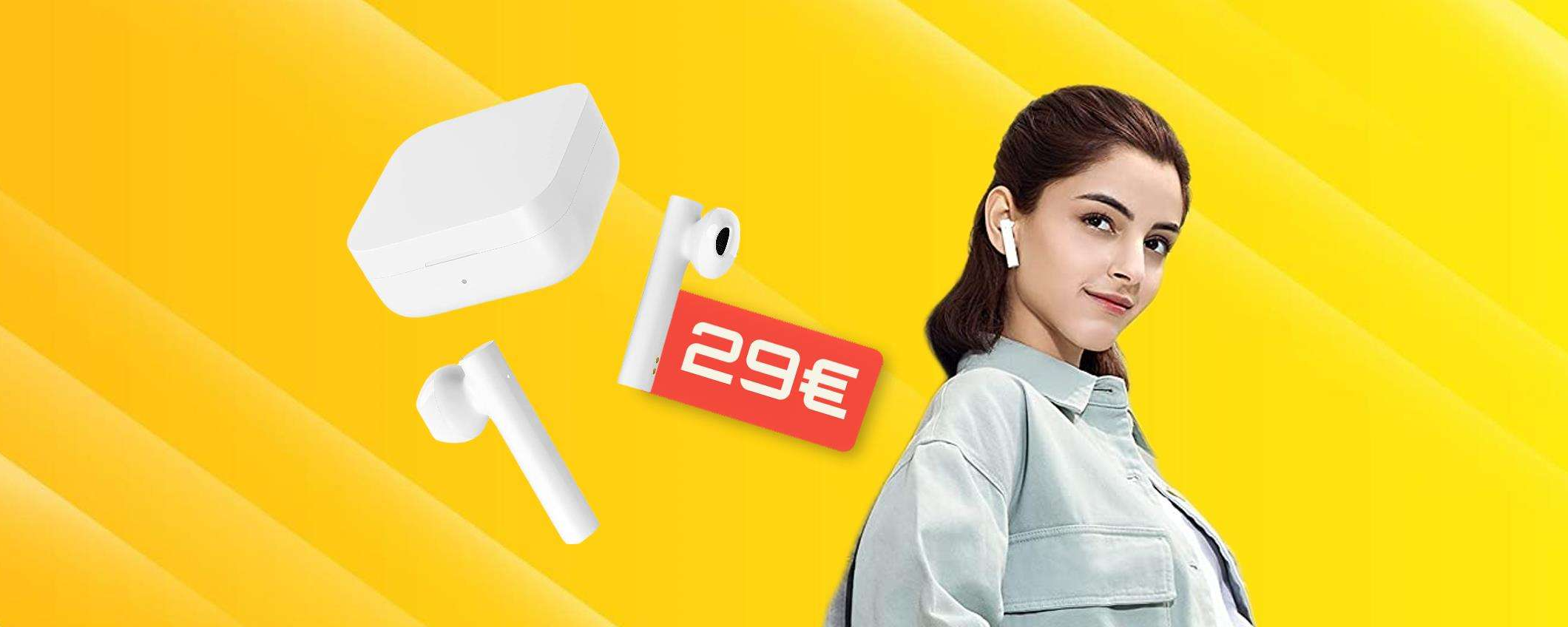 Auricolari Xiaomi con cancellazione rumore e 2 microfoni: il top a 29€