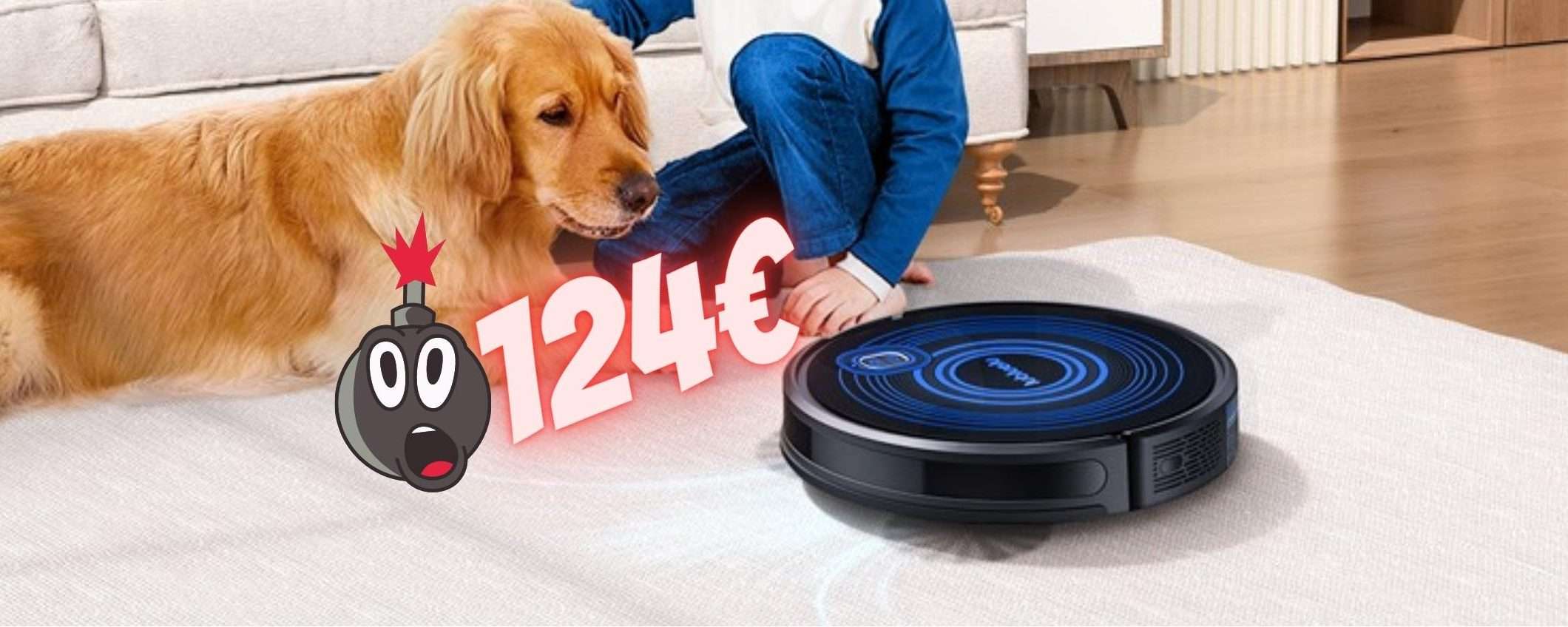 Bomba Amazon: robot aspirapolvere con controllo vocale a 124€ Bomba Amazon: robot aspirapolvere con controllo vocale a 124€