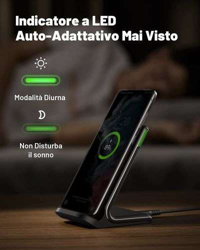 caricatore iniu wireless con ricarica rapida