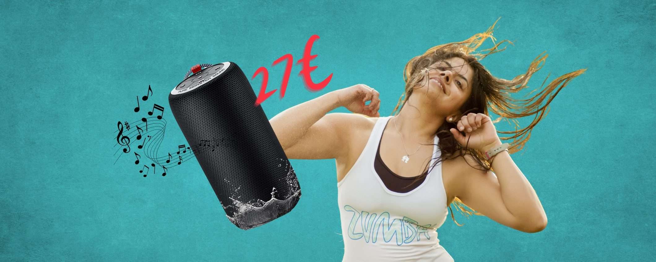 Cassa Bluetooth portatile con suono MOSTRUOSO a 27€ Cassa Bluetooth portatile con suono MOSTRUOSO a 27€