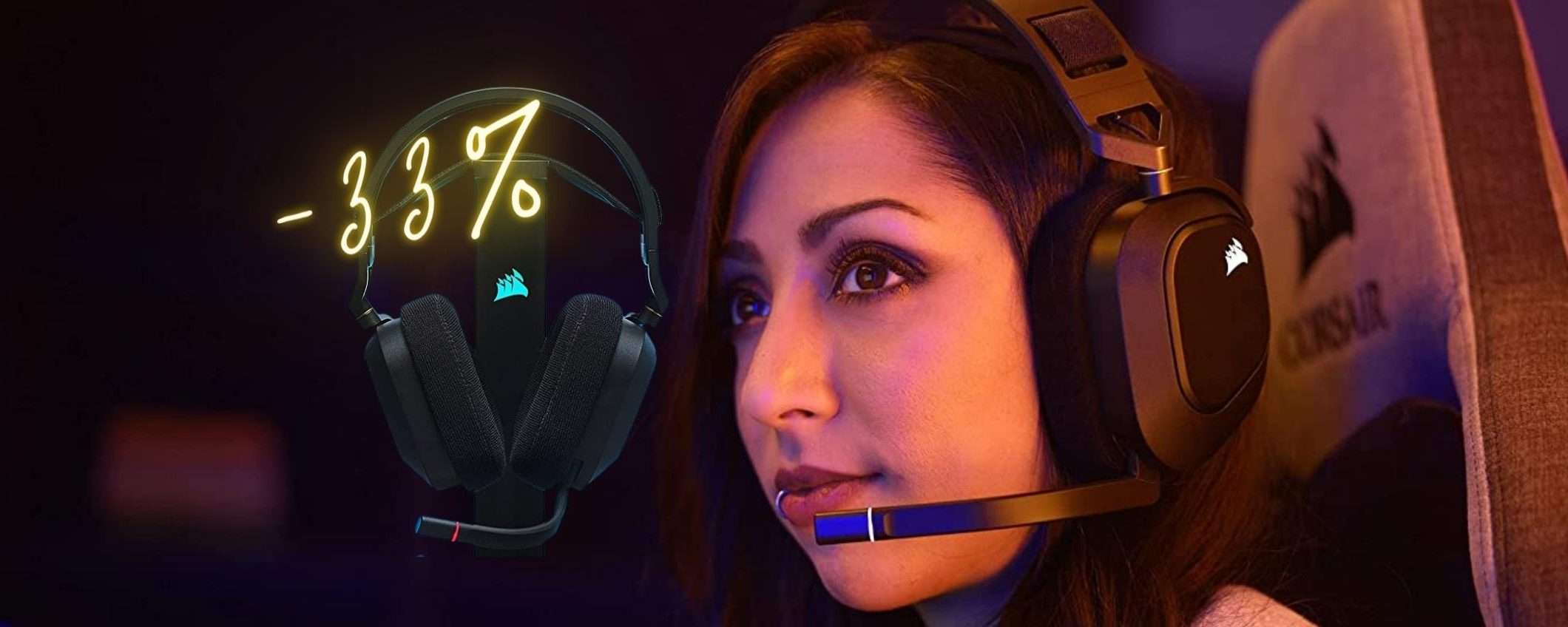 Corsair HS80: cuffie gaming wireless SPAZIALI a prezzo WOW (-33%) Corsair HS80: cuffie gaming wireless SPAZIALI a prezzo WOW (-33%)