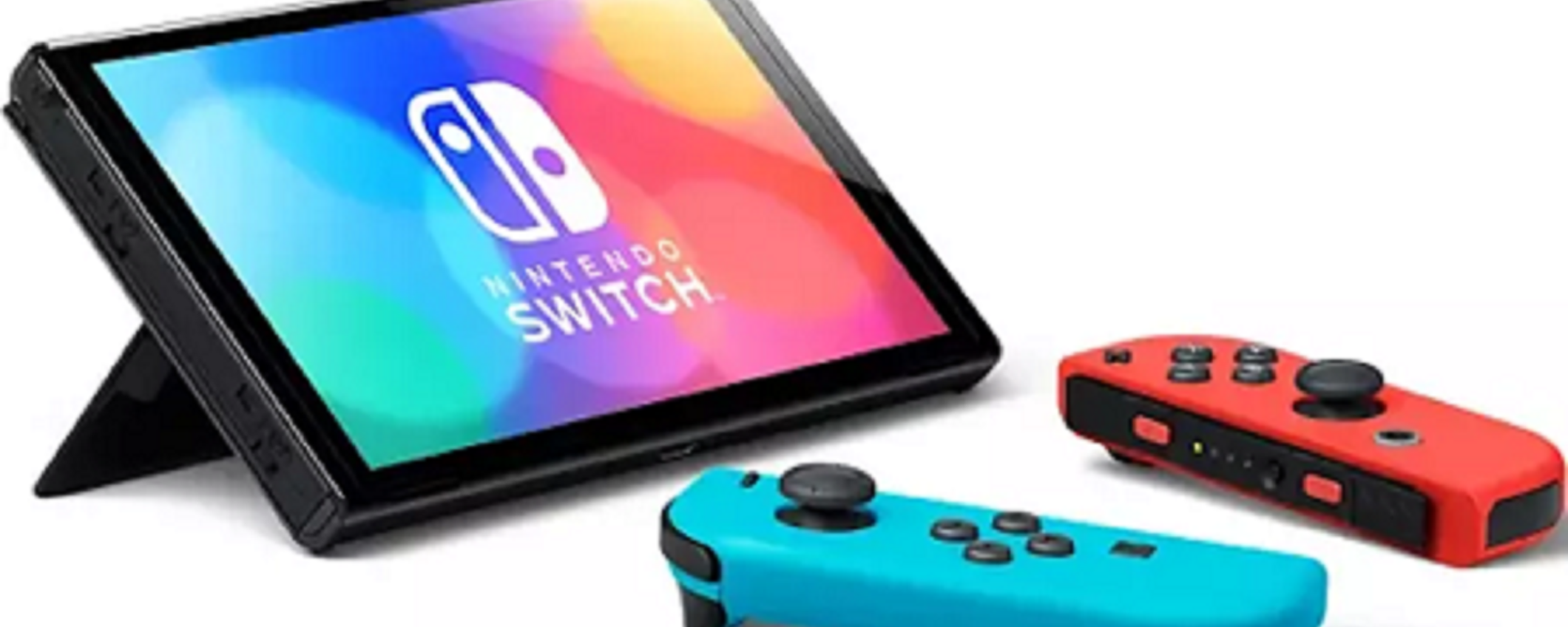 Nintendo Switch OLED: prezzo bomba per la colorazione blu e rossa