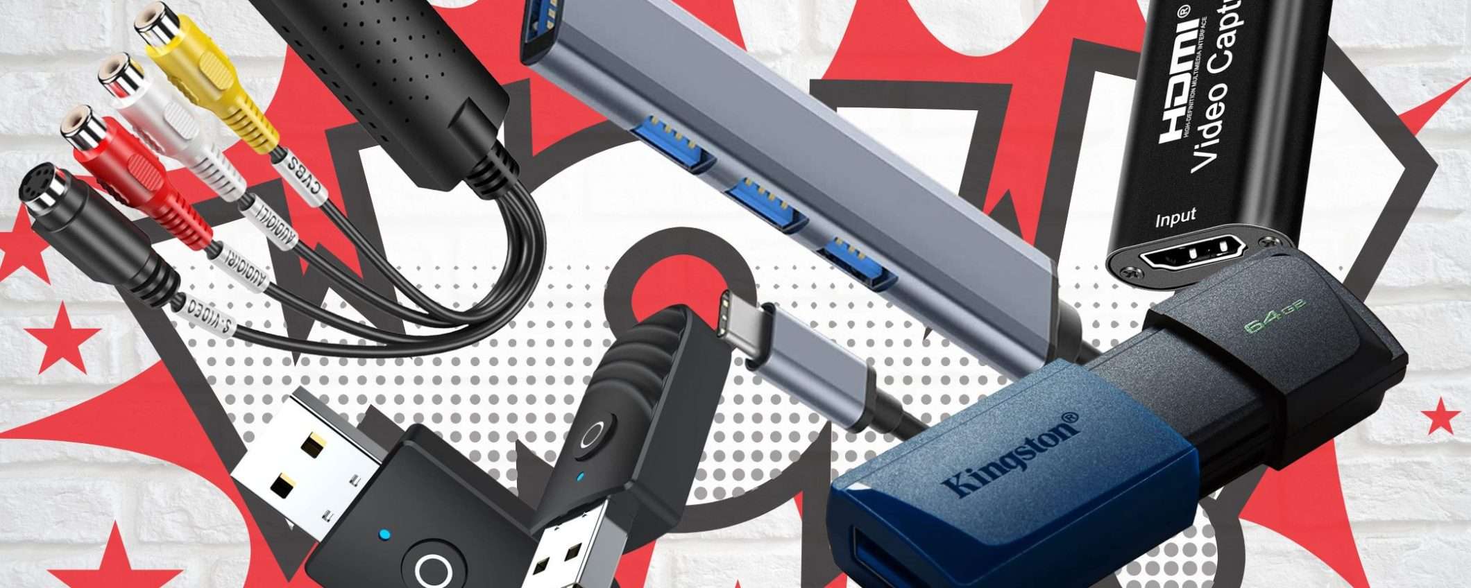Ecco 5 gadget tech UTILISSIMI a meno di 7€: sono imperdibili (Amazon) Ecco 5 gadget tech UTILISSIMI a meno di 7€: sono imperdibili (Amazon)