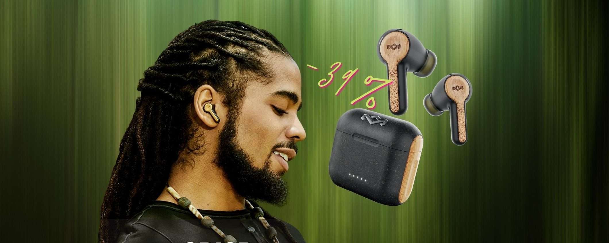 House of Marley Rebel Signature: auricolari unici a prezzo WOW House of Marley Rebel Signature: auricolari unici a prezzo WOW
