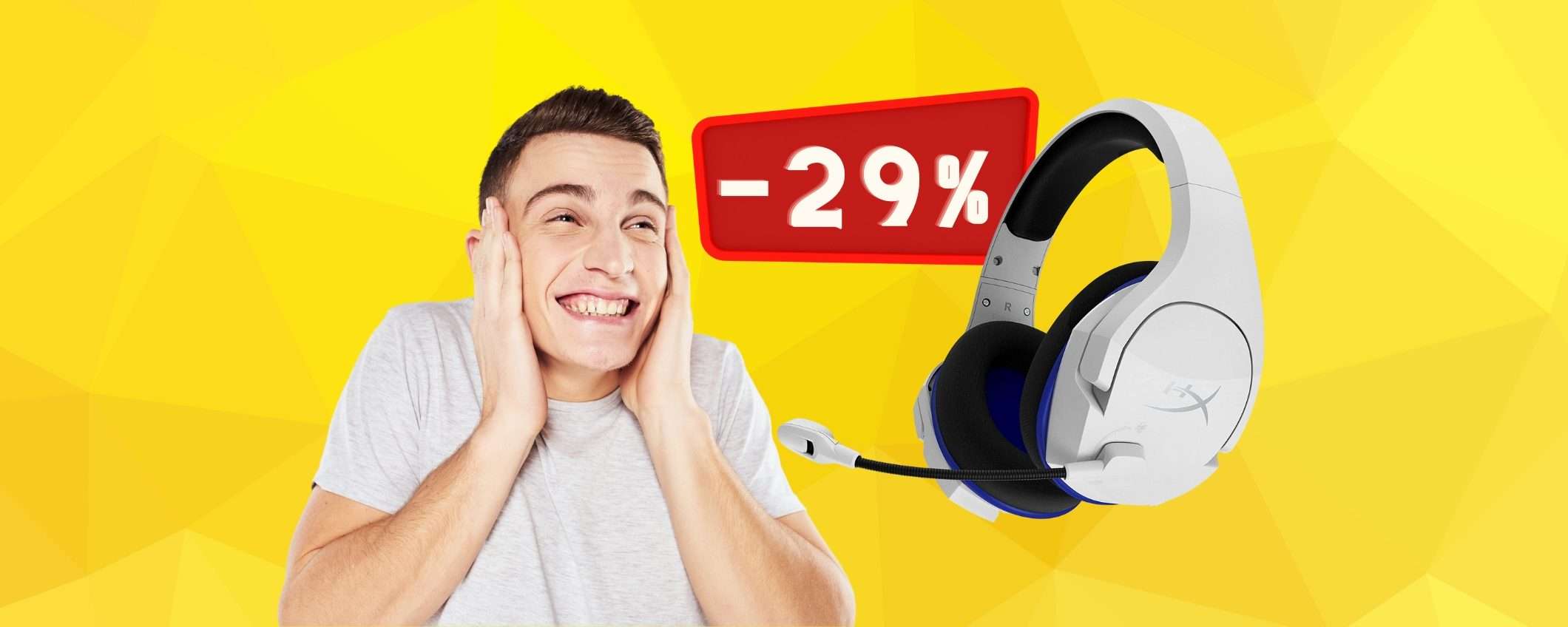 HyperX: cuffie wireless da gaming SUPERBE a MENO di 57€ HyperX: cuffie wireless da gaming SUPERBE a MENO di 57€