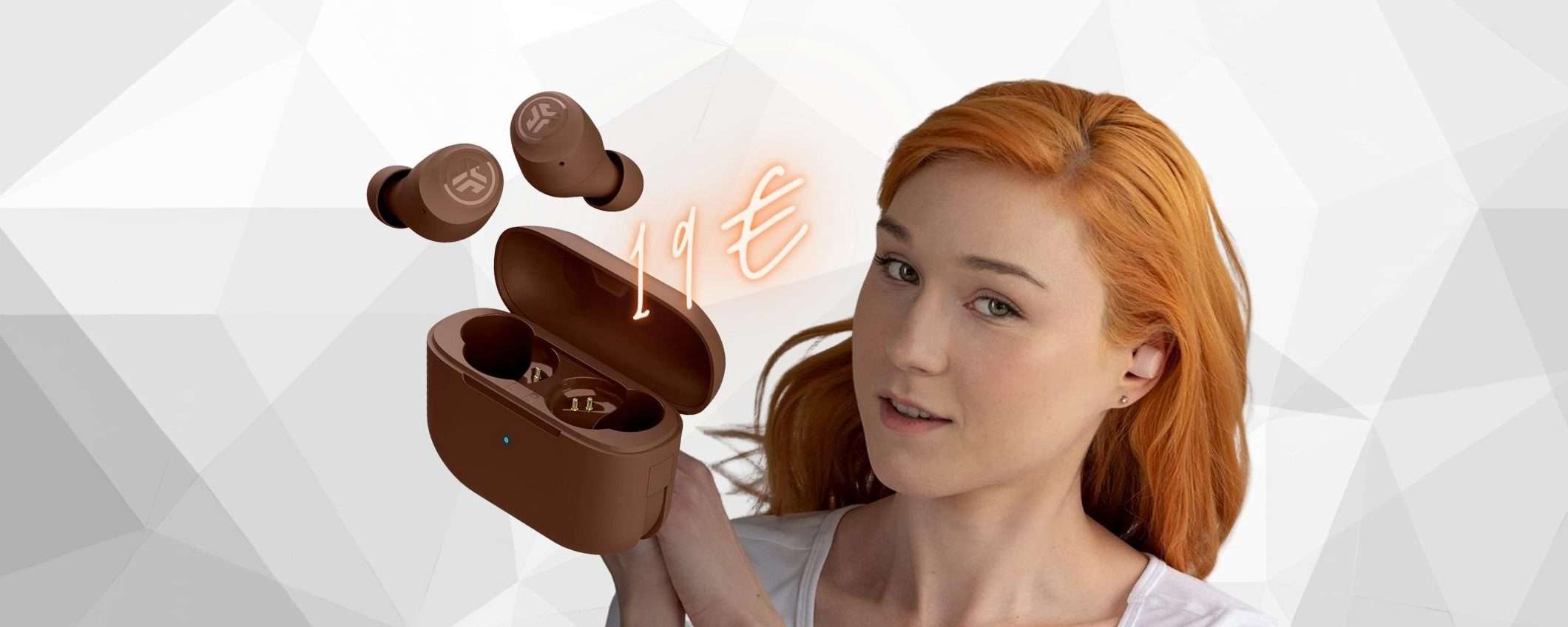 JLab Go Air: auricolari wireless piccolissimi con suono BOOM (19€) JLab Go Air: auricolari wireless piccolissimi con suono BOOM (19€)