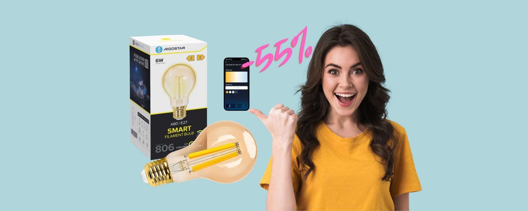 Lampadina WiFi stile retrò al 55% su Amazon, da prendere ADESSO Lampadina WiFi stile retrò al 55% su Amazon, da prendere ADESSO