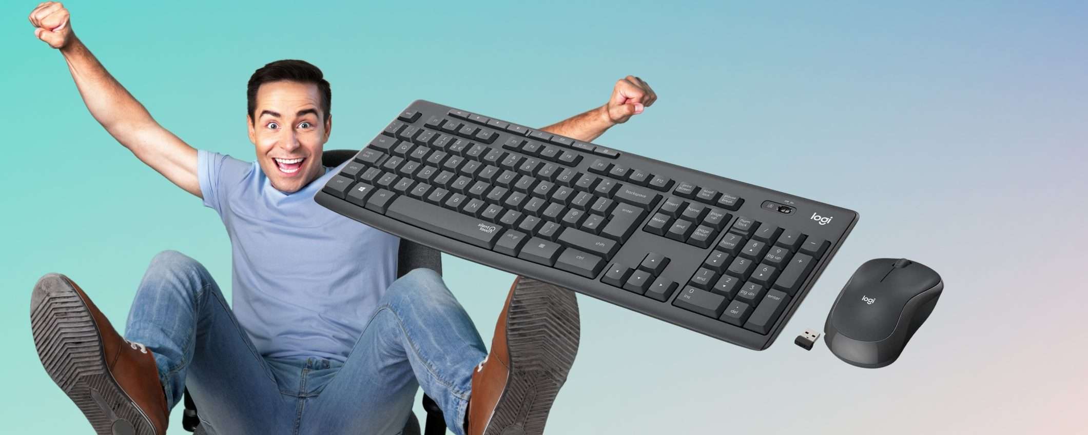 Set mouse e tastiera: Logitech ti regala il kit SENZA FILI (-48%) Set mouse e tastiera: Logitech ti regala il kit SENZA FILI (-48%)