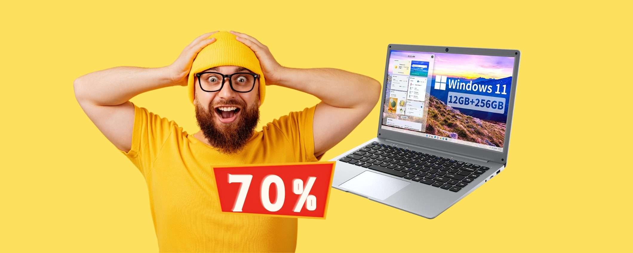 Portatile con Windows 11 e 12GB di RAM a prezzo WOW (-70%) Portatile con Windows 11 e 12GB di RAM a prezzo WOW (-70%)