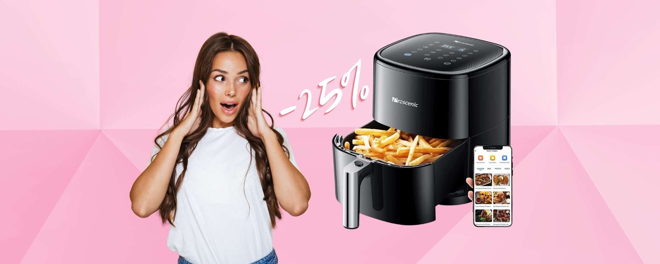 Proscenic T22 è la friggitrice ad aria da avere assolutamente, ora al 25% Proscenic T22 è la friggitrice ad aria da avere assolutamente, ora al 25%