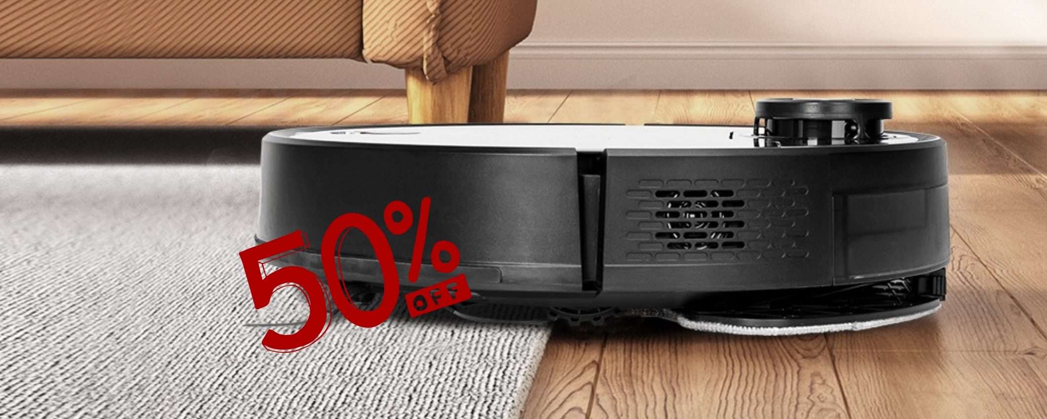 Robot aspirapolvere e lavapavimenti al 50% su Amazon Robot aspirapolvere e lavapavimenti al 50% su Amazon