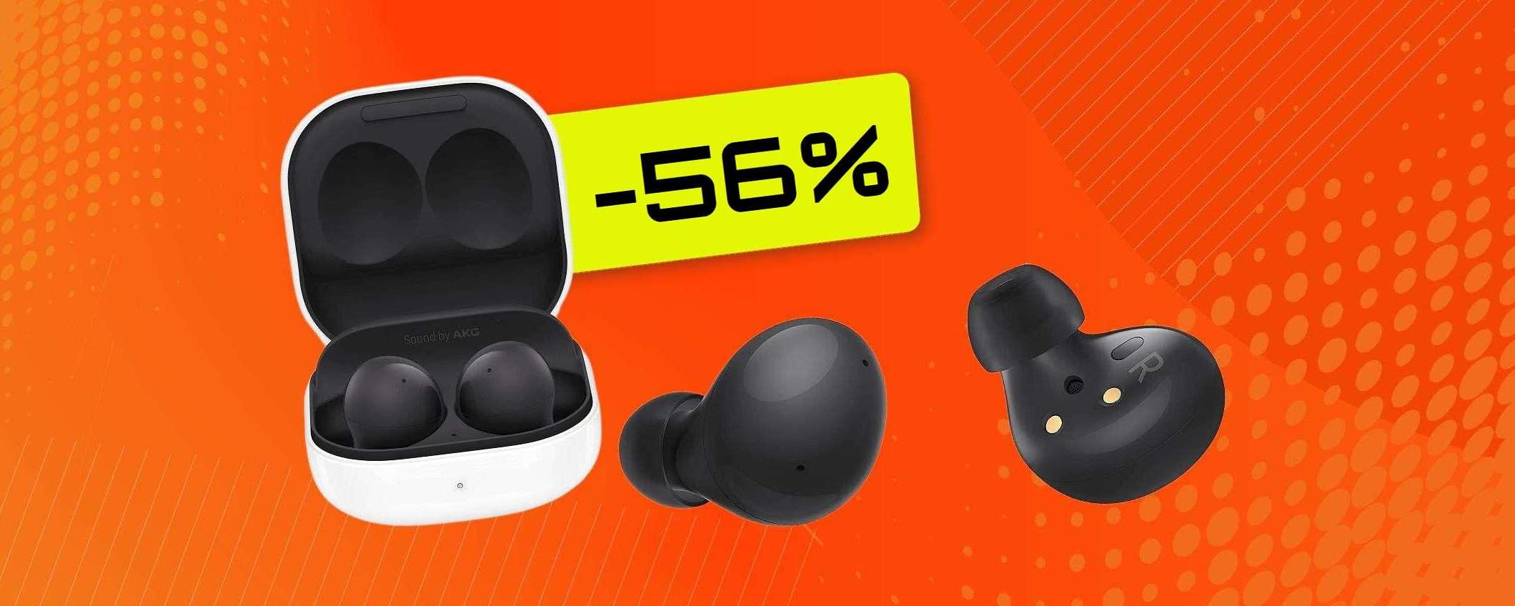Galaxy Buds 2, ora o mai più: c'è un SUPER SCONTO del 56% Galaxy Buds 2, ora o mai più: c'è un SUPER SCONTO del 56%