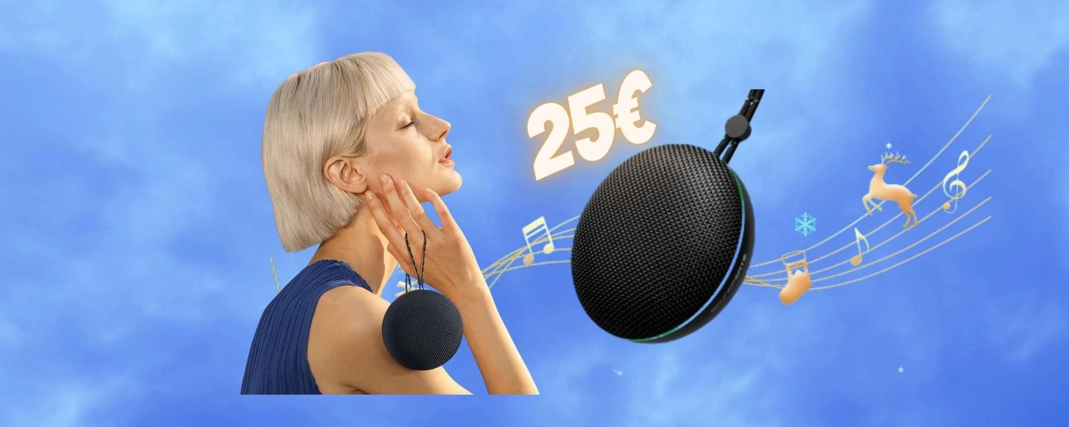 Speaker Bluetooth portatile con suono SPETTACOLO e LED colorati a 25€ Speaker Bluetooth portatile con suono SPETTACOLO e LED colorati a 25€