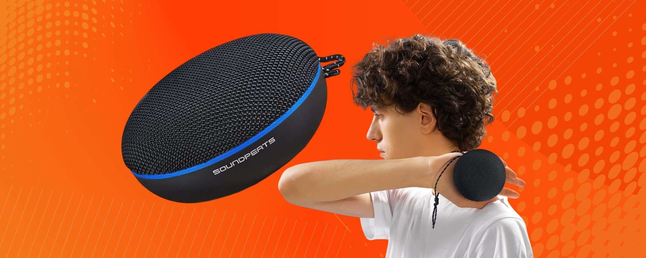 Speaker Bluetooth POTENTISSIMO ed impermeabile: con 25€ è già tuo