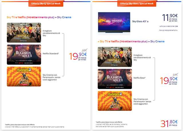 Guarda che promo: con Sky Special Week hai tutto