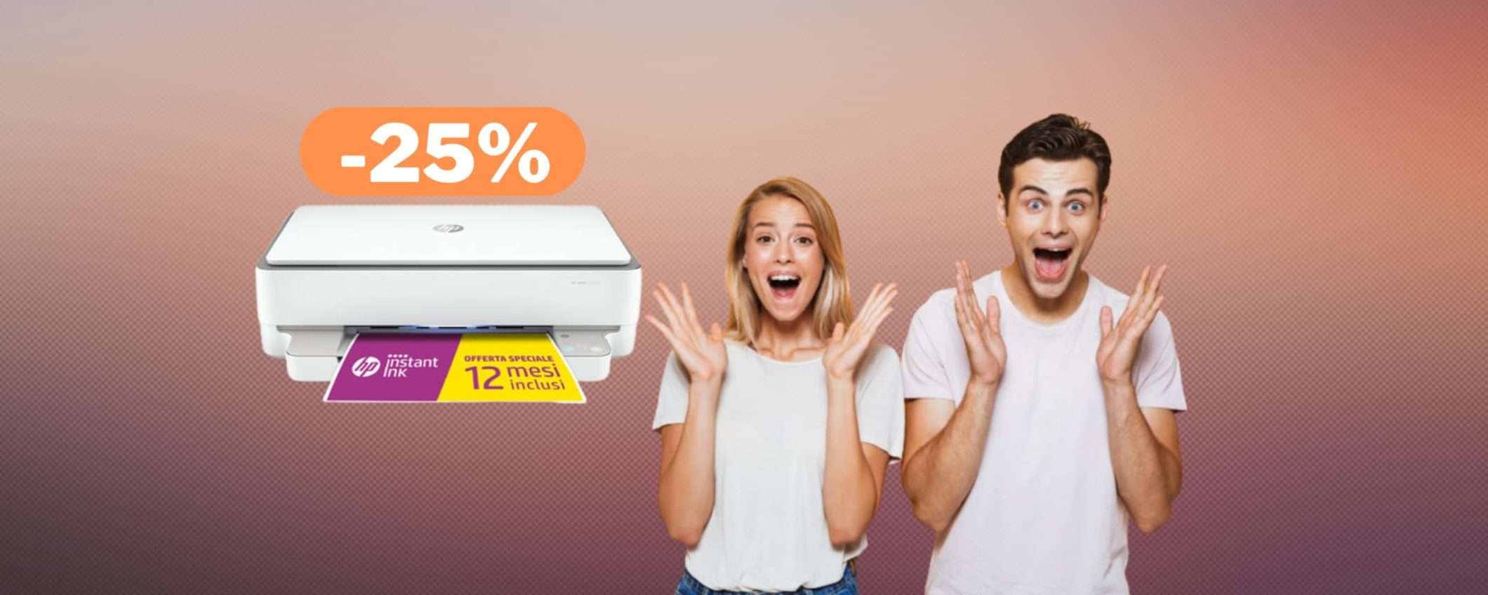 HP Envy: stampante multifunzione wireless a meno di 90€ (-25%) HP Envy: stampante multifunzione wireless a meno di 90€ (-25%)