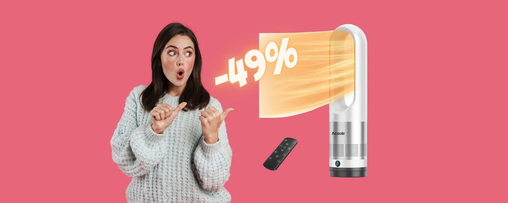 Stufa elettrica da 1000 W con 11 modalità: caldo o freddo, al 49% Stufa elettrica da 1000 W con 11 modalità: caldo o freddo, al 49%