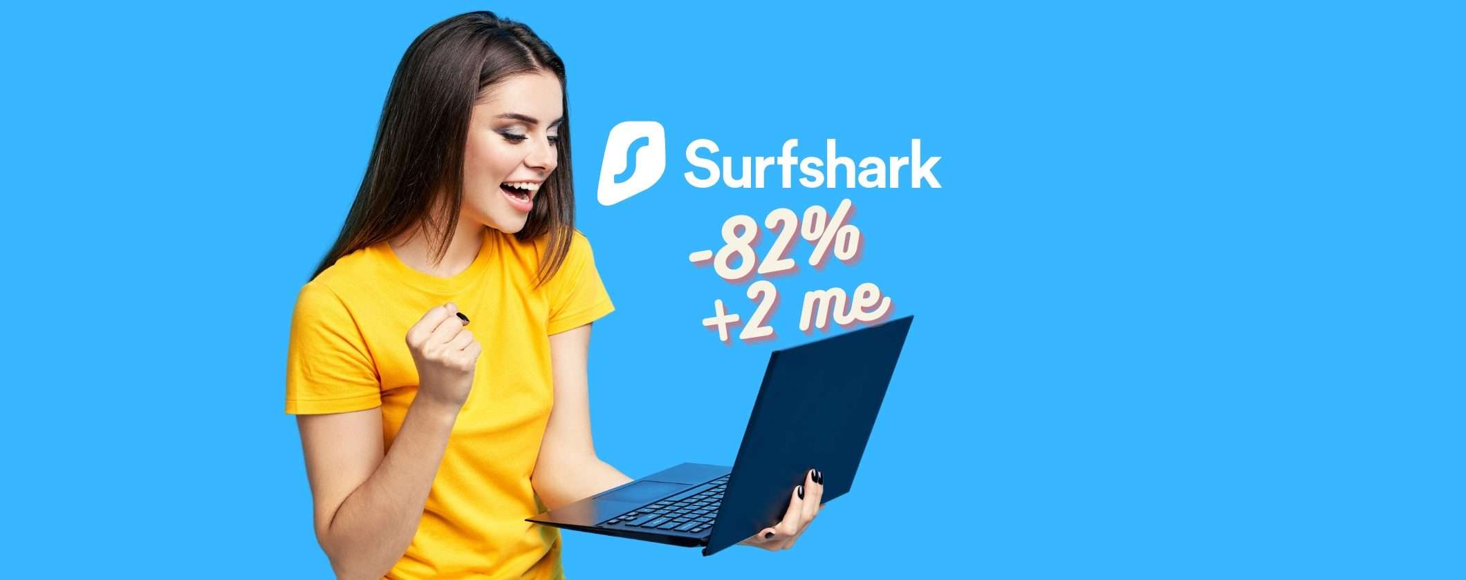 Surfshark VPN: ecco il link per attivarla all'82% di sconto e 2 mesi Gratis