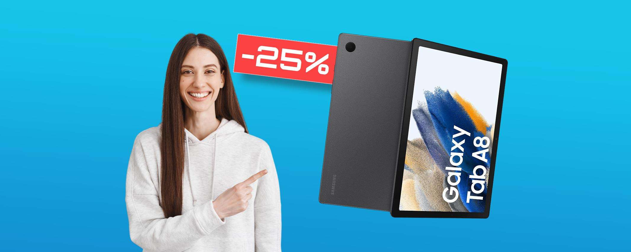 Tablet Samsung a prezzo IRRIPETIBILE: offerta in scadenza (-25%)