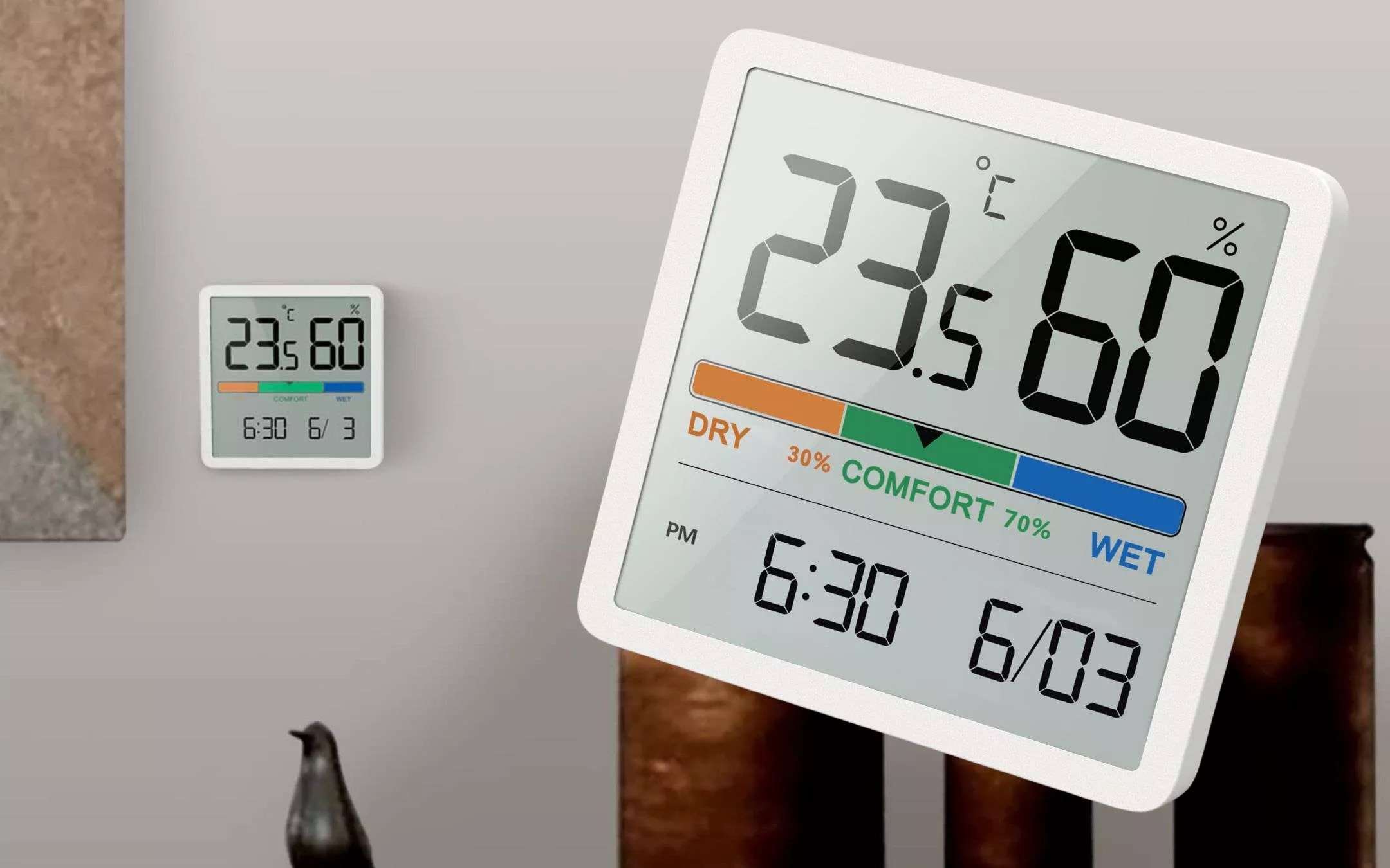 4 Termometro Igrometro Interno Nero Indicatore Igrometro Digitale Mini Termoigrometro Termometro Domestico Per Casa Stanza Del Bambino Incubatrice Cantina Verande Ecc 87065345