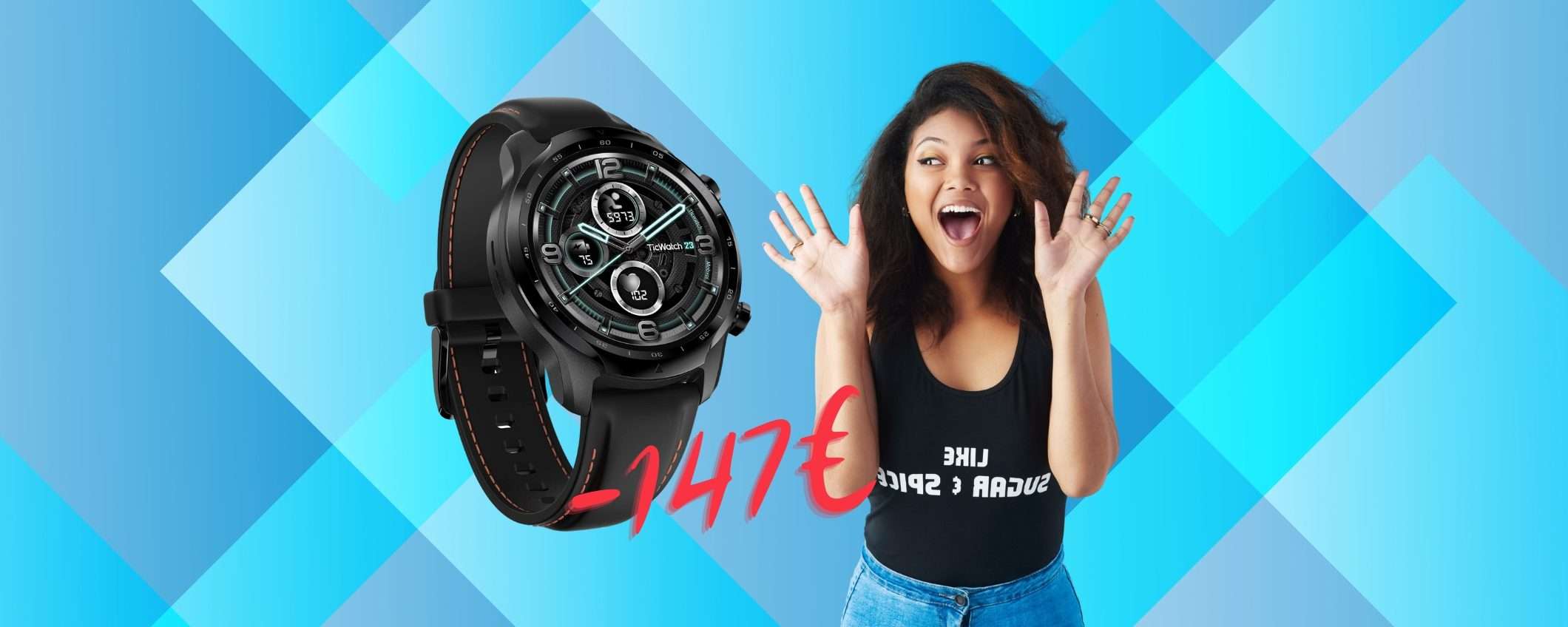 Ticwatch PRO 3 a prezzo da CAPOGIRO su Amazon (-147€) Ticwatch PRO 3 a prezzo da CAPOGIRO su Amazon (-147€)