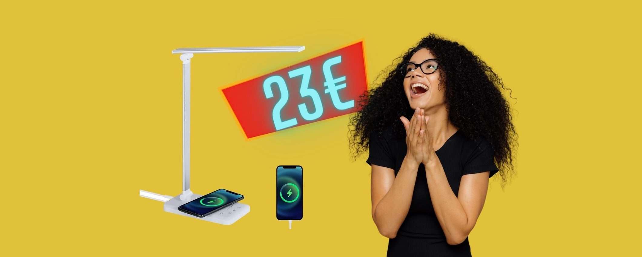 Torna in OFFERTA la mitica lampada con ricarica wireless a circa 23€ Torna in OFFERTA la mitica lampada con ricarica wireless a circa 23€