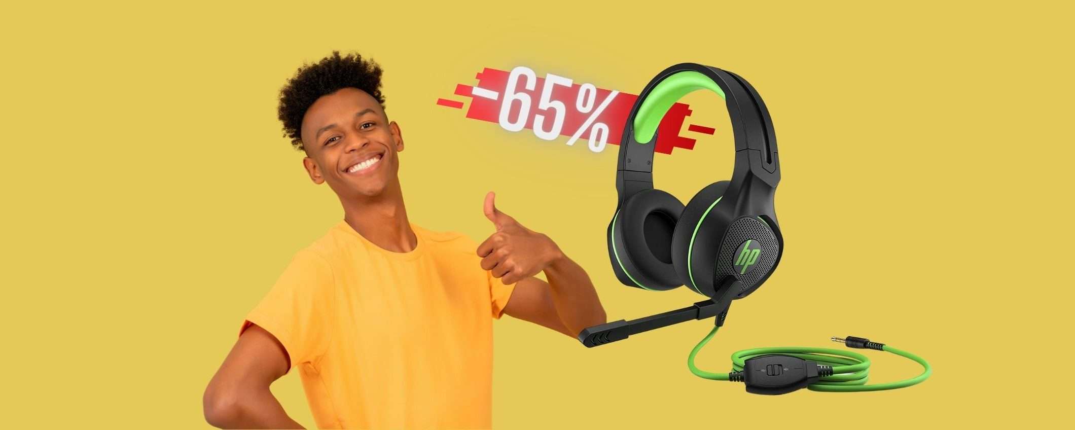 Torna lo SCONTO FOLLE per le cuffie gaming HP Pavilion (-65%) Torna lo SCONTO FOLLE per le cuffie gaming HP Pavilion (-65%)