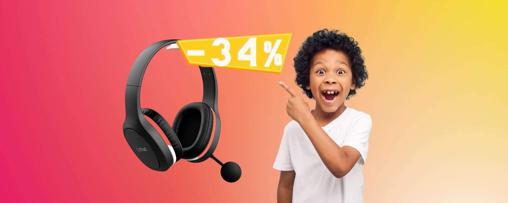 Trust GXT 391 Thian: cuffie gaming wireless a prezzo SGRETOLATO Trust GXT 391 Thian: cuffie gaming wireless a prezzo SGRETOLATO
