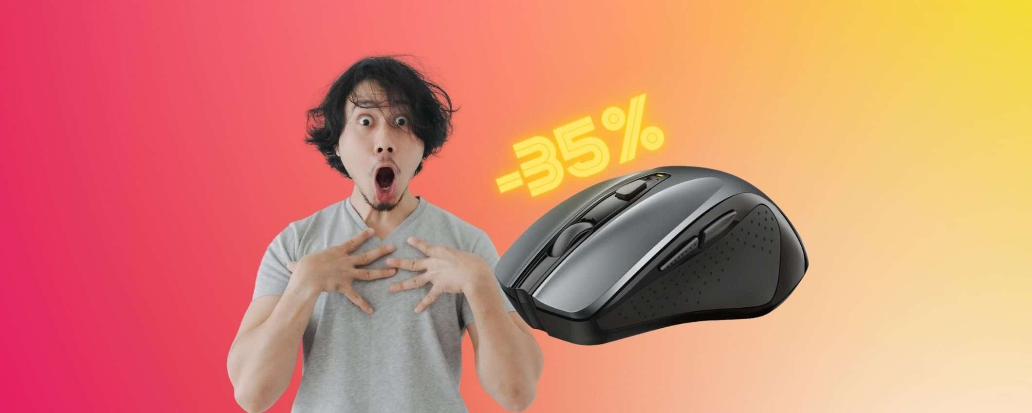 Da Trust un mouse wireless ergonomico e preciso a MENO di 15€ Da Trust un mouse wireless ergonomico e preciso a MENO di 15€