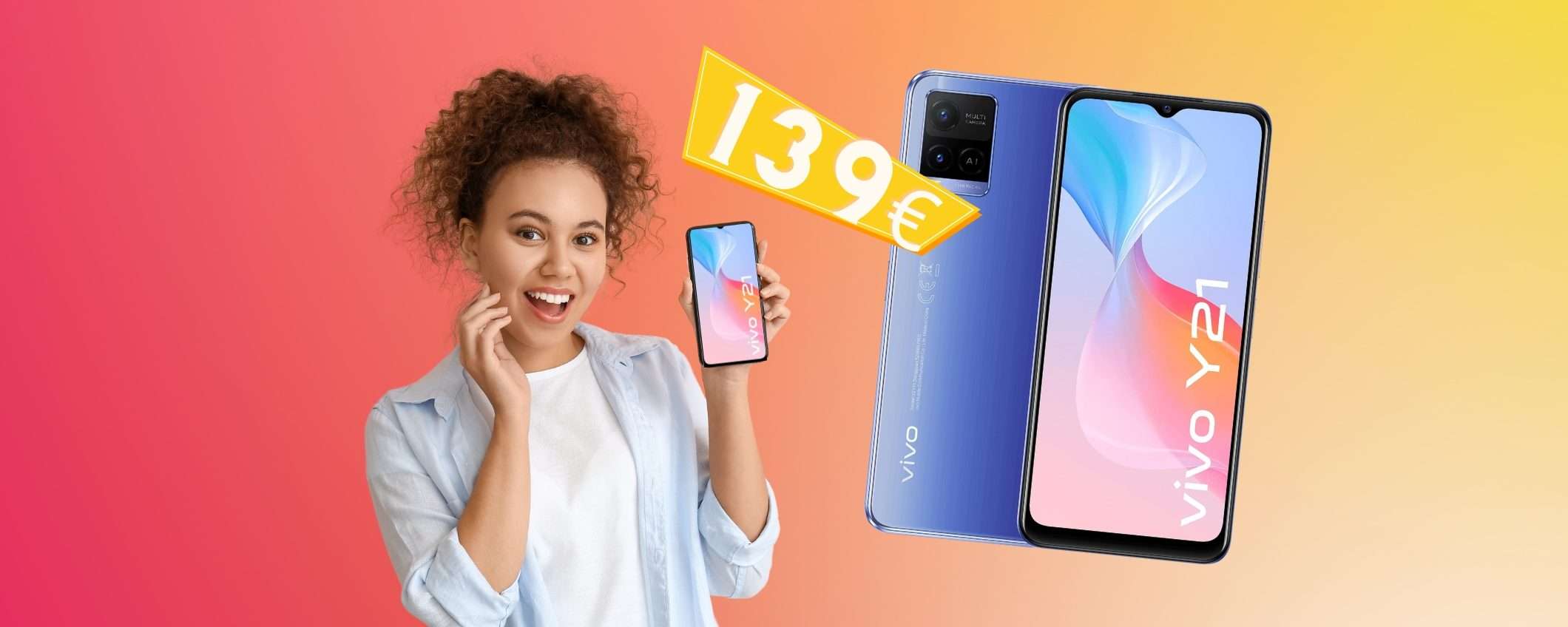 VIVO Y21 a 139€ su Amazon: lo smartphone da prendere SUBITO VIVO Y21 a 139€ su Amazon: lo smartphone da prendere SUBITO