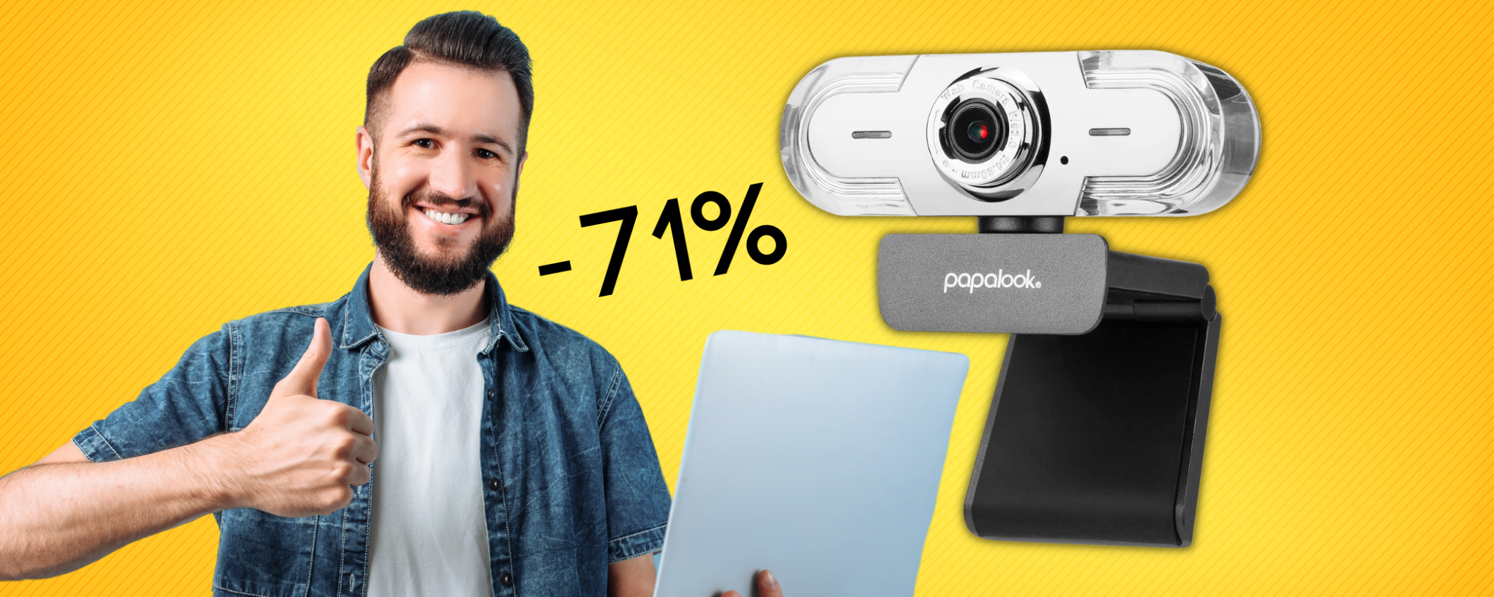 Vai in streaming con questa Webcam Full HD: sconto del 71% su Amazon Vai in streaming con questa Webcam Full HD: sconto del 71% su Amazon