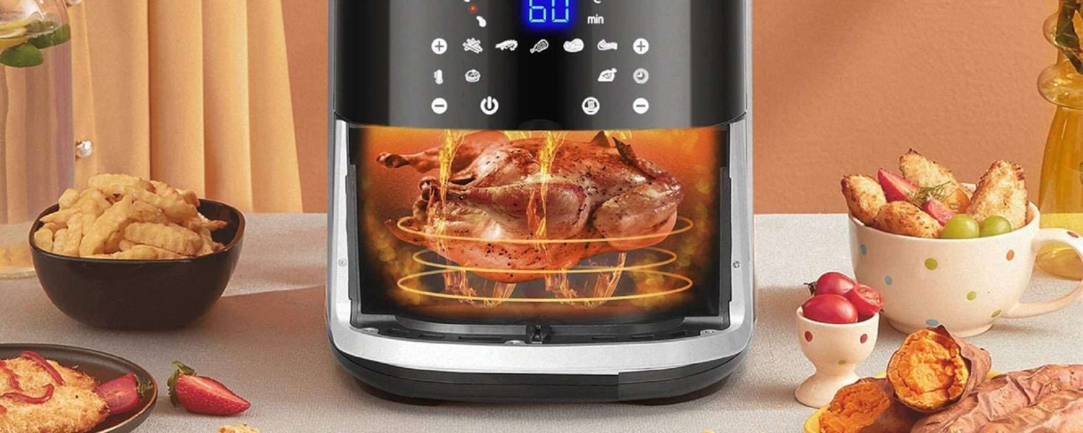 Friggitrice ad aria Aigostar XXL in doppio sconto su Amazon Friggitrice ad aria Aigostar XXL in doppio sconto su Amazon