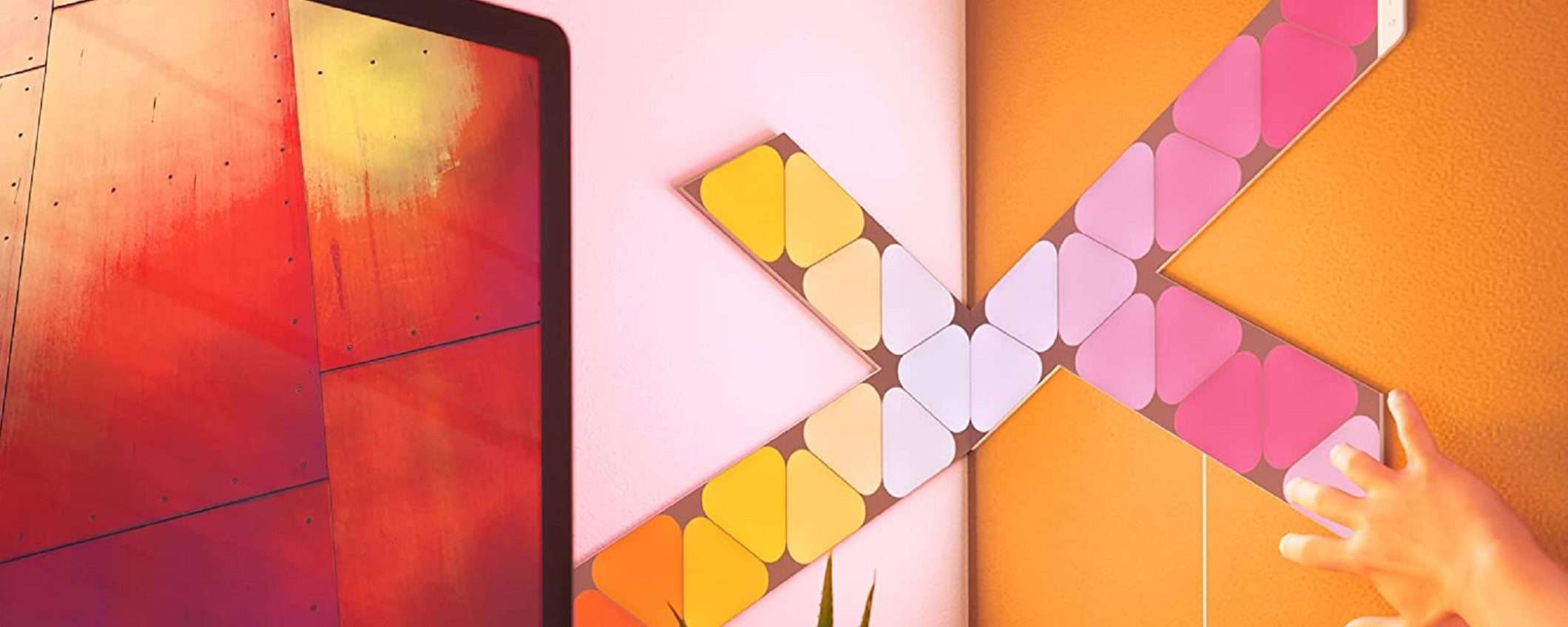 Nanoleaf Shapes Mini Triangles: rendete unica la vostra stanza spendendo pochissimo Nanoleaf Shapes Mini Triangles: rendete unica la vostra stanza spendendo pochissimo