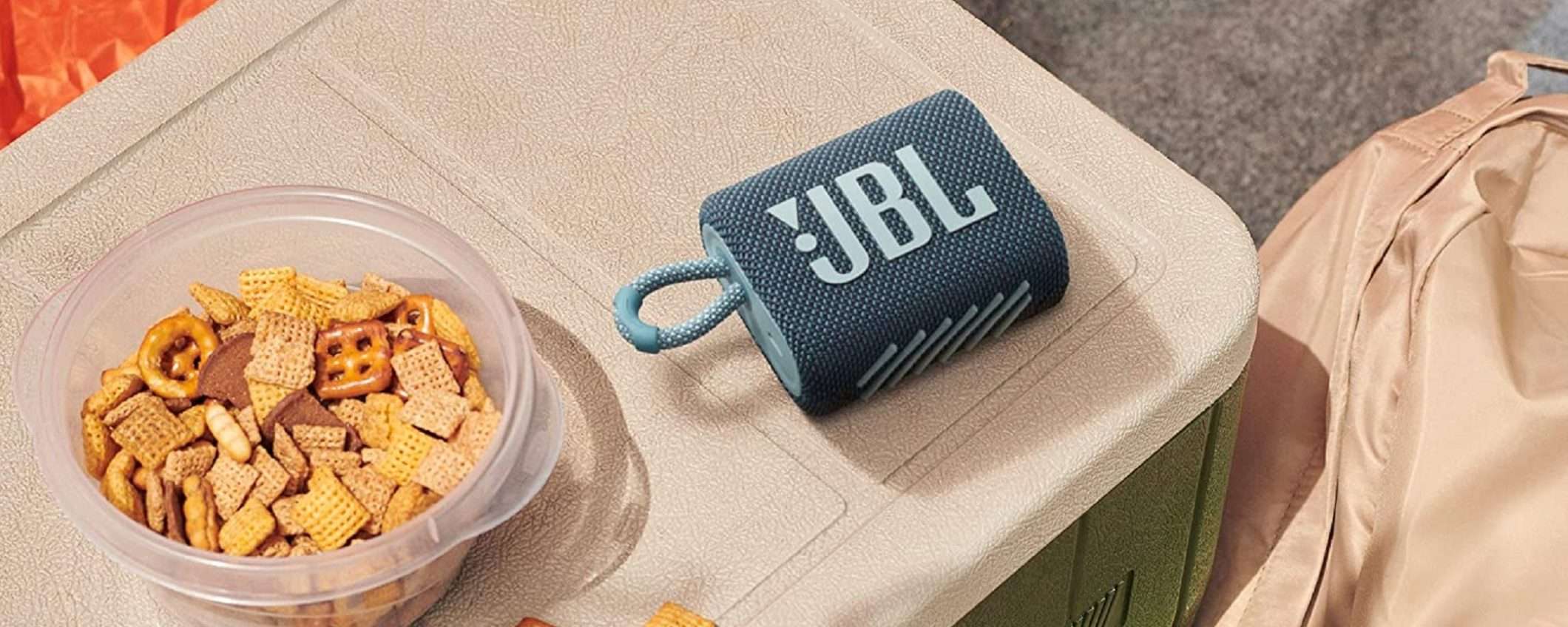 Speaker Bluetooth JBL GO 3: piccolo, potente e oggi anche SUPER economico Speaker Bluetooth JBL GO 3: piccolo, potente e oggi anche SUPER economico