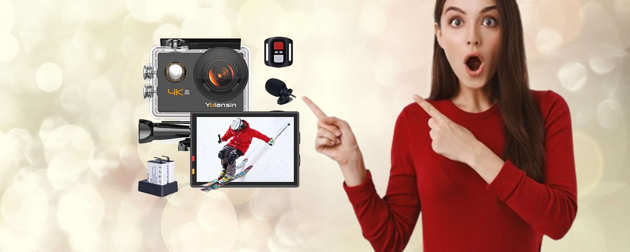 Action Cam 4K Impermeabile con sconto FOLLE su Amazon: tua a soli 36€ Action Cam 4K Impermeabile con sconto FOLLE su Amazon: tua a soli 36€