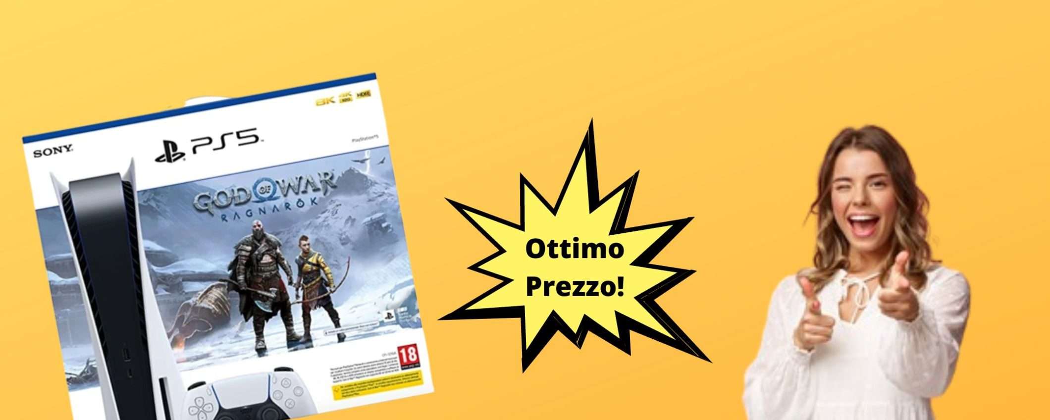 Bundle PS5 e God of War Ragnarok, acquistalo ora su Amazon Bundle PS5 e God of War Ragnarok, acquistalo ora su Amazon