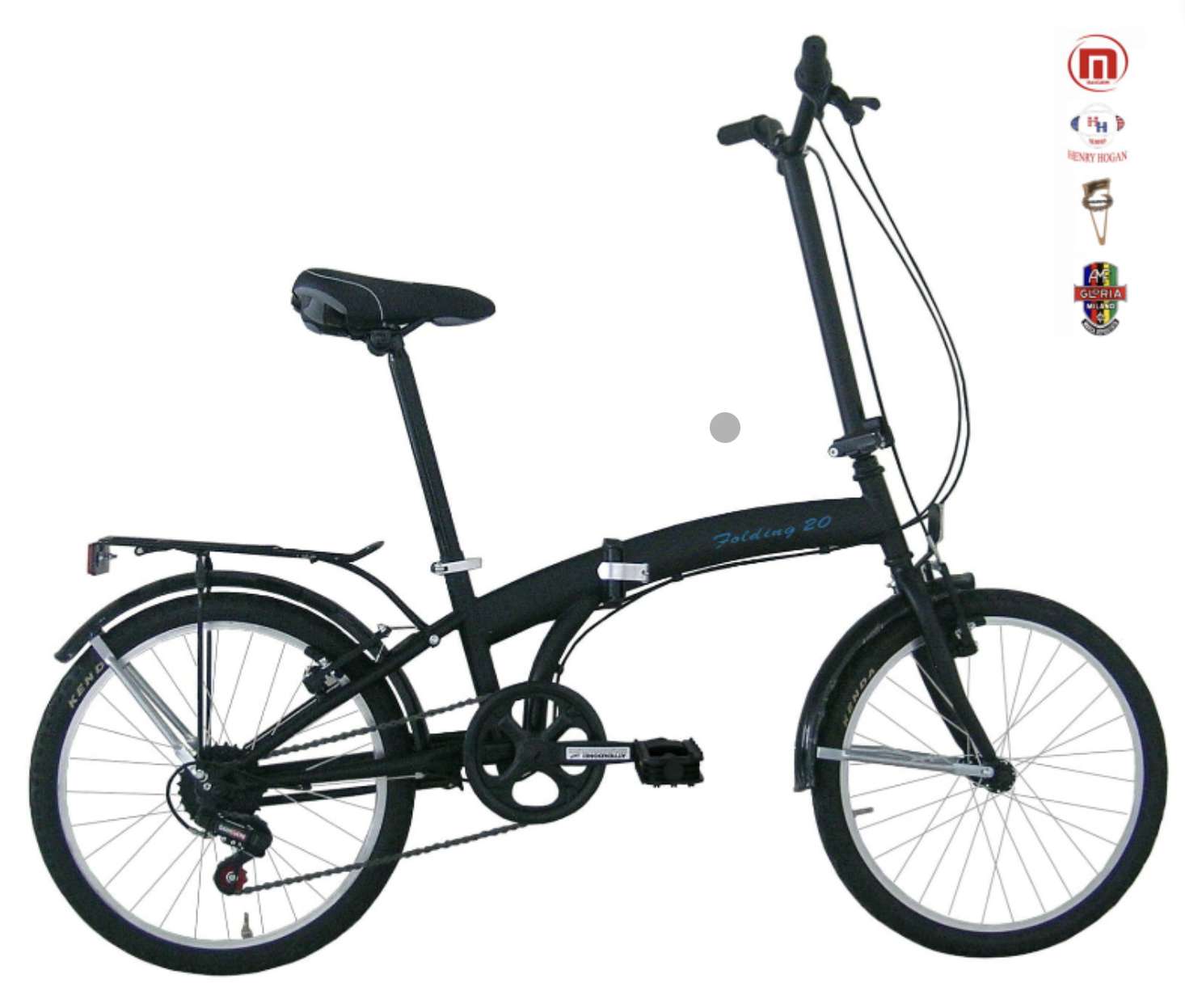 BICI PIEGHEVOLE 20 6 VELOCITA' NERO FOLDING CARBIKE MASCIAGHI