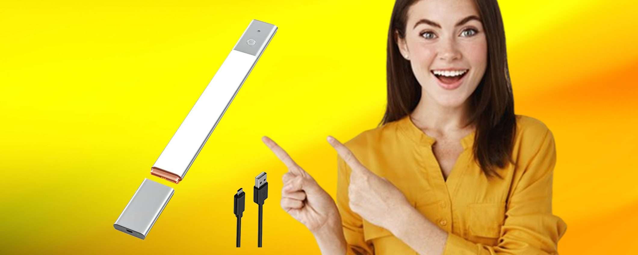 Luce LED con sensore di movimento oggi tua con sconto TOP del 22% Luce LED con sensore di movimento oggi tua con sconto TOP del 22%