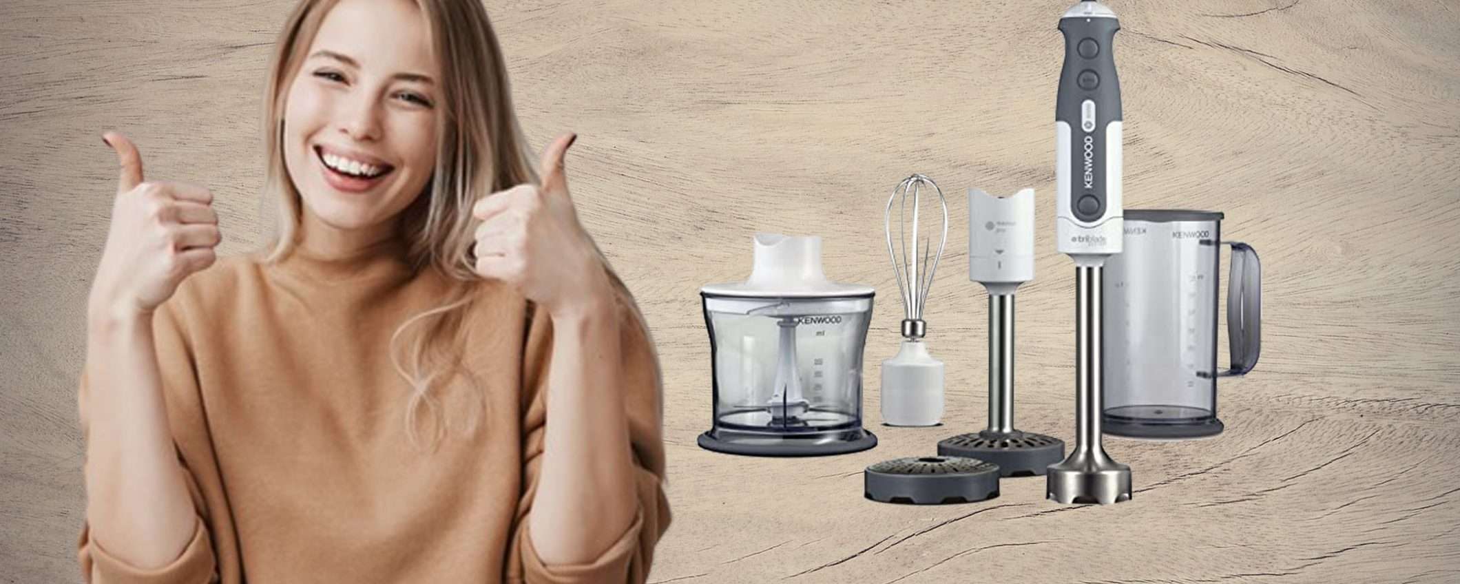 Mixer ad immersione Kenwood oggi tuo con il 36% di sconto su Amazon Mixer ad immersione Kenwood oggi tuo con il 36% di sconto su Amazon
